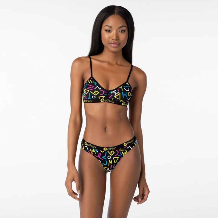 Lanières Ethika 90's Retro Multicolore Femme | TIJT-07280628