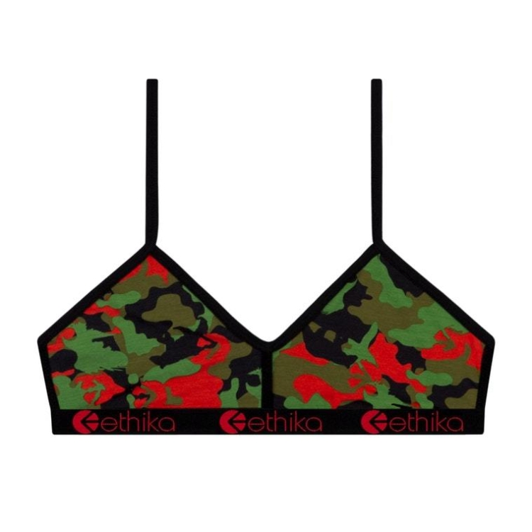 Bralette Bra Ethika Prey Camouflage Femme | EAOZ-90859266