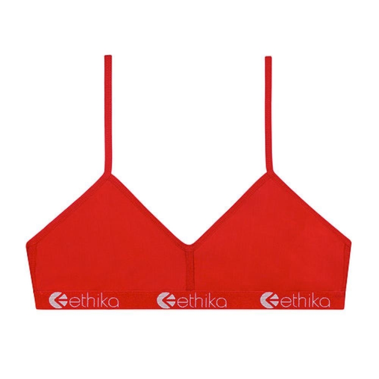 Bralette Bra Ethika Nylon Rouge Femme | ORKN-84985365