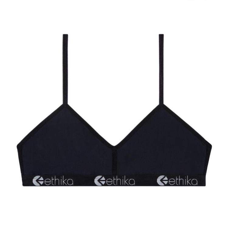 Bralette Bra Ethika Nylon Noir Femme | HUYO-47764065