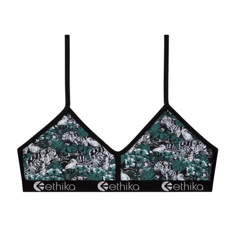 Bralette Bra Ethika Jungled Vert Femme | WWGH-40623206