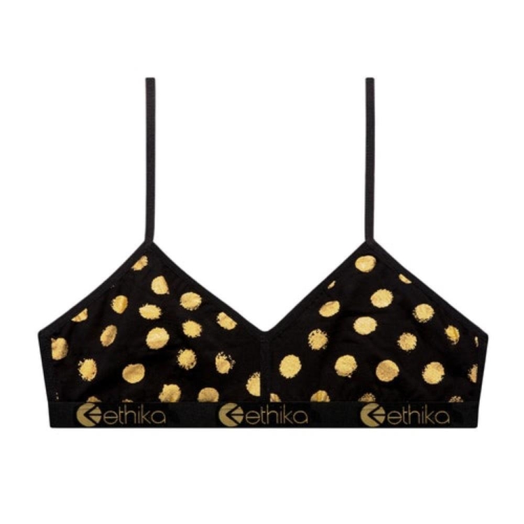 Bralette Bra Ethika Gold Member Noir Doré Femme | MVTW-25706841