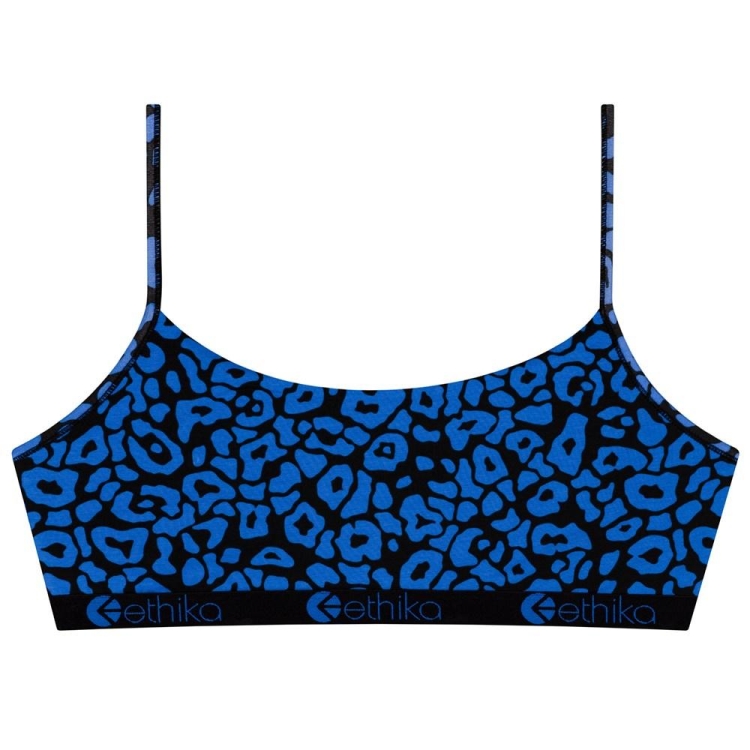 Pullover Bra Ethika Sick Cheetah Bleu Femme | NLPO-36459161