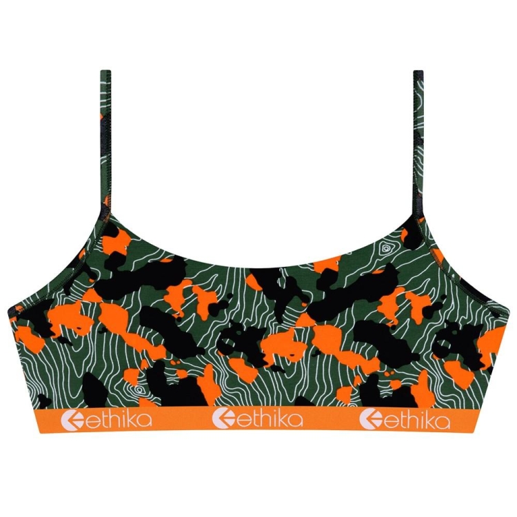 Pullover Bra Ethika Forest Camo Vert Orange Femme | VGMZ-15063837