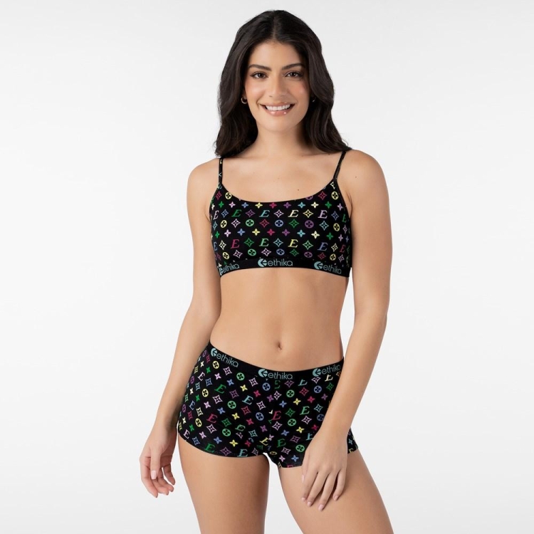 Pullover Bra Ethika Drip Noir Femme | ZEES-15691528