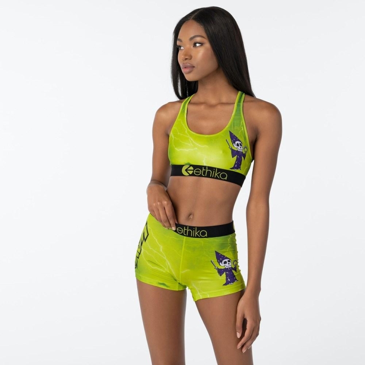 Soutien Gorge Sport Ethika Slay Wiz Vert Femme | MTRJ-48437470