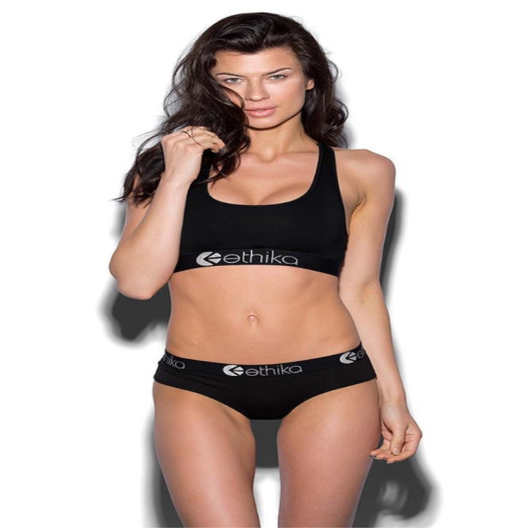 Soutien Gorge Sport Ethika Midnight Noir Femme | ELLU-90661897