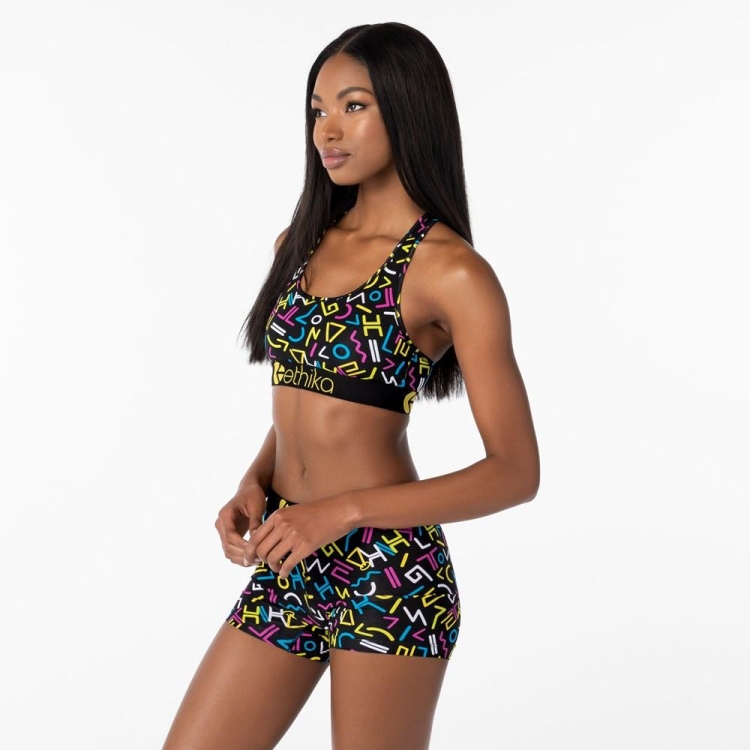 Soutien Gorge Sport Ethika 90's Retro Multicolore Femme | UJCY-73311904