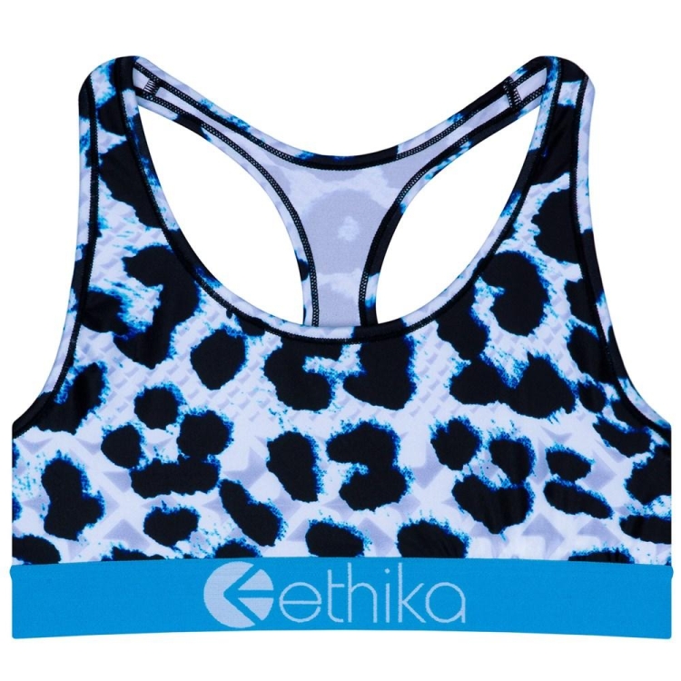 Soutien Gorge Sport Ethika Stud Leopard Femme | XZBS-42227107