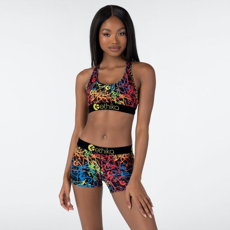 Soutien Gorge Sport Ethika SubZero Steady Drippin Multicolore Femme | JFMN-09231815