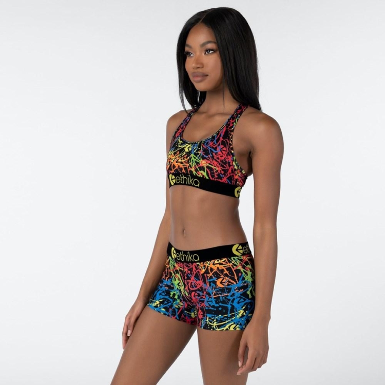 Soutien Gorge Sport Ethika SubZero Steady Drippin Multicolore Femme | JFMN-09231815