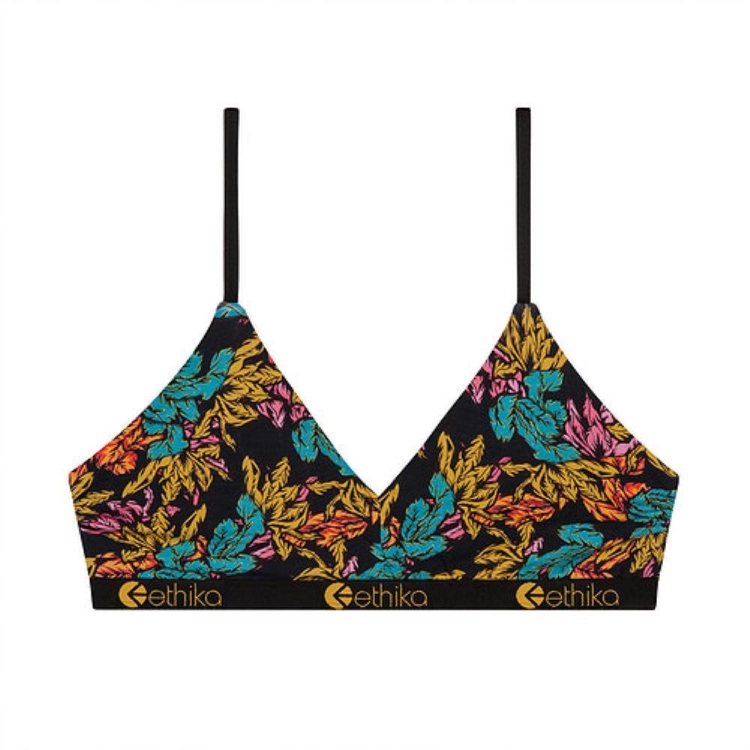 V Neck Bra Ethika Vibrant Leaf Multicolore Femme | FHPW-04070758