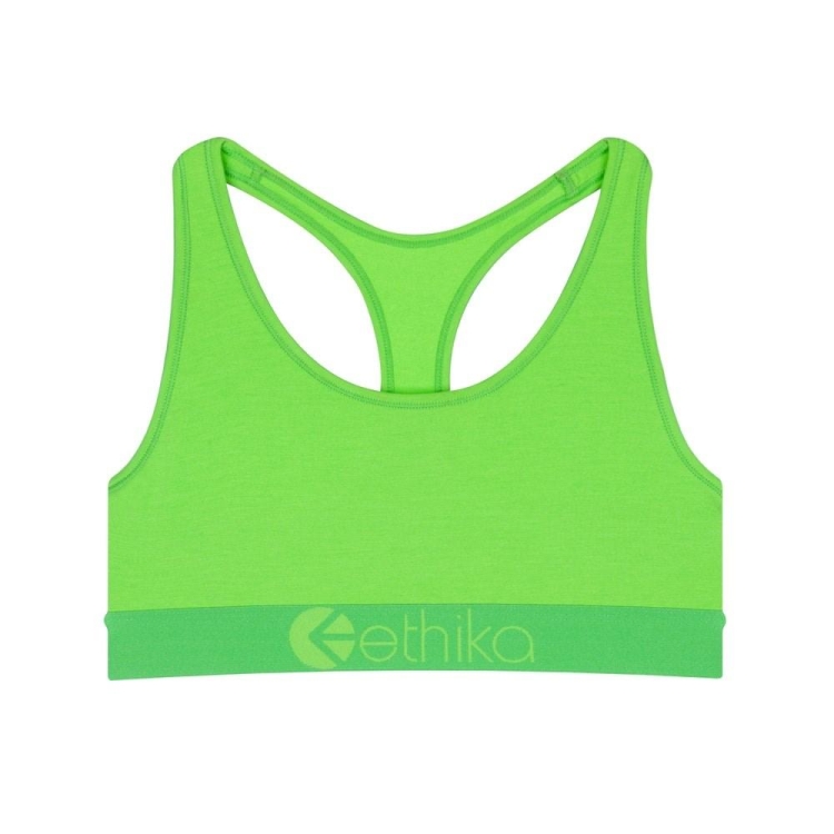 Soutien Gorge Ethika Neon Flo Sports Fille Vert Unisex | ICZU-38192296