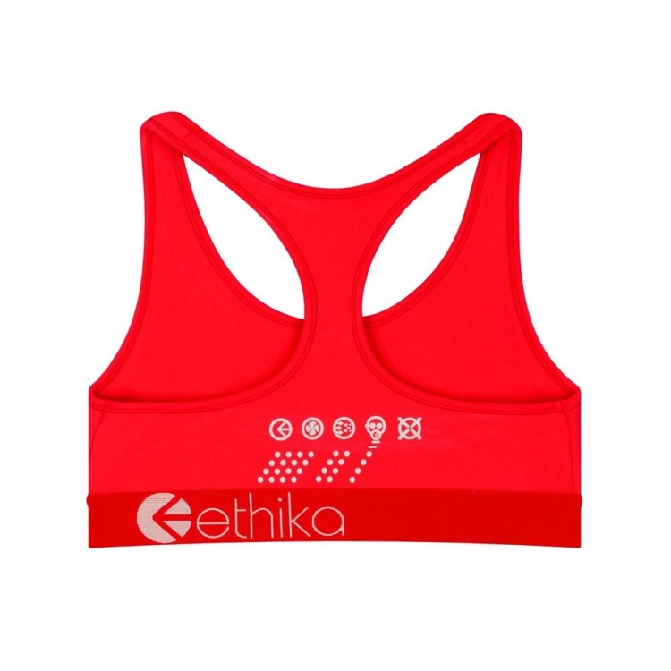 Soutien Gorge Ethika SubZero Neon Sports Fille Rouge Unisex | XQCN-80794692