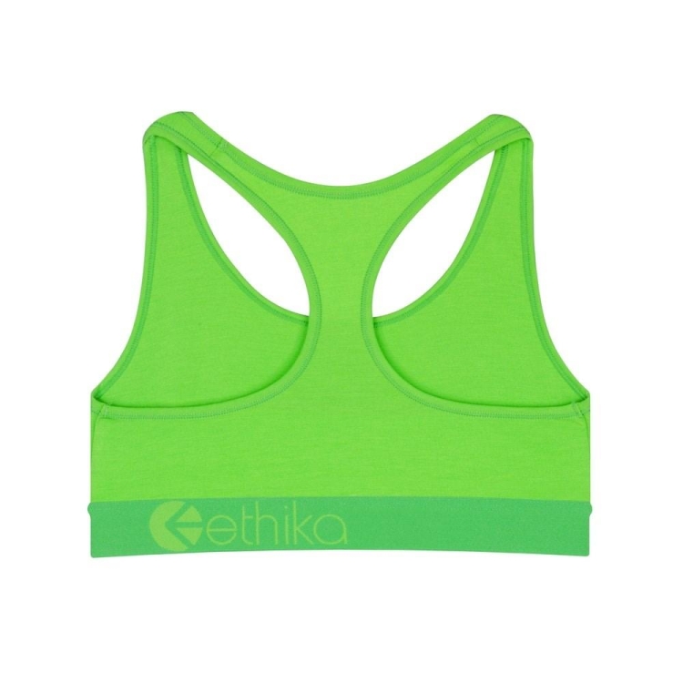 Soutien Gorge Ethika Neon Flo Sports Fille Vert Unisex | ICZU-38192296