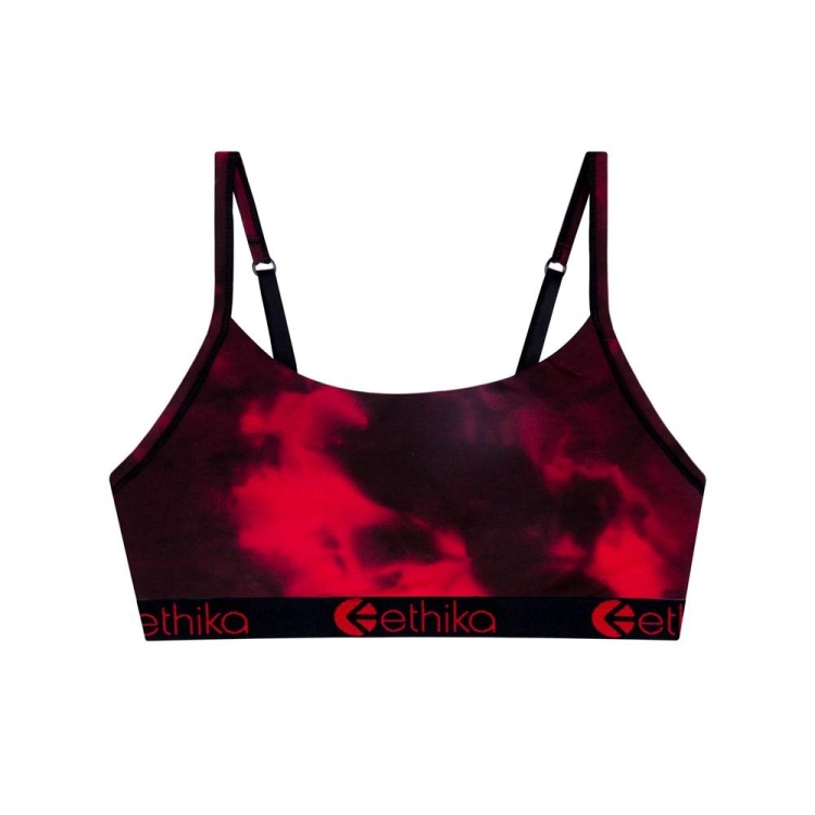 Soutien Gorge Ethika Crumble Dye Pullover Fille Rouge Noir Unisex | SCKO-65847646