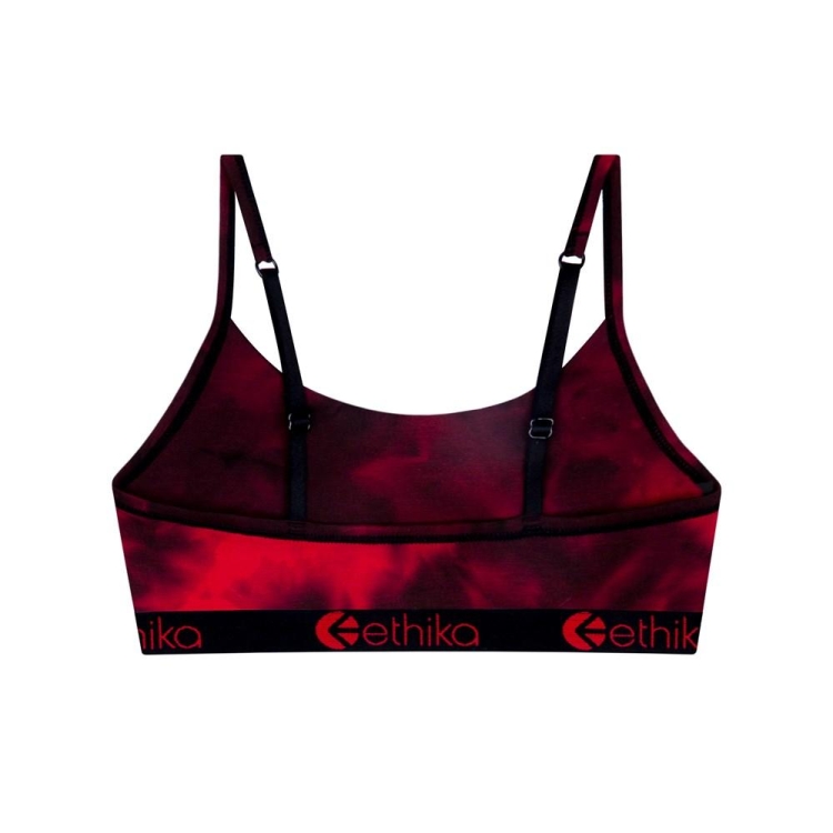 Soutien Gorge Ethika Crumble Dye Pullover Fille Rouge Noir Unisex | SCKO-65847646