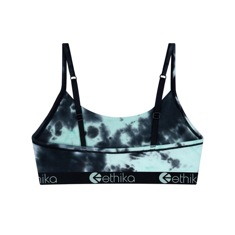 Soutien Gorge Ethika Lightning Dye Pullover Fille Noir Turquoise Unisex | NLSK-29673572