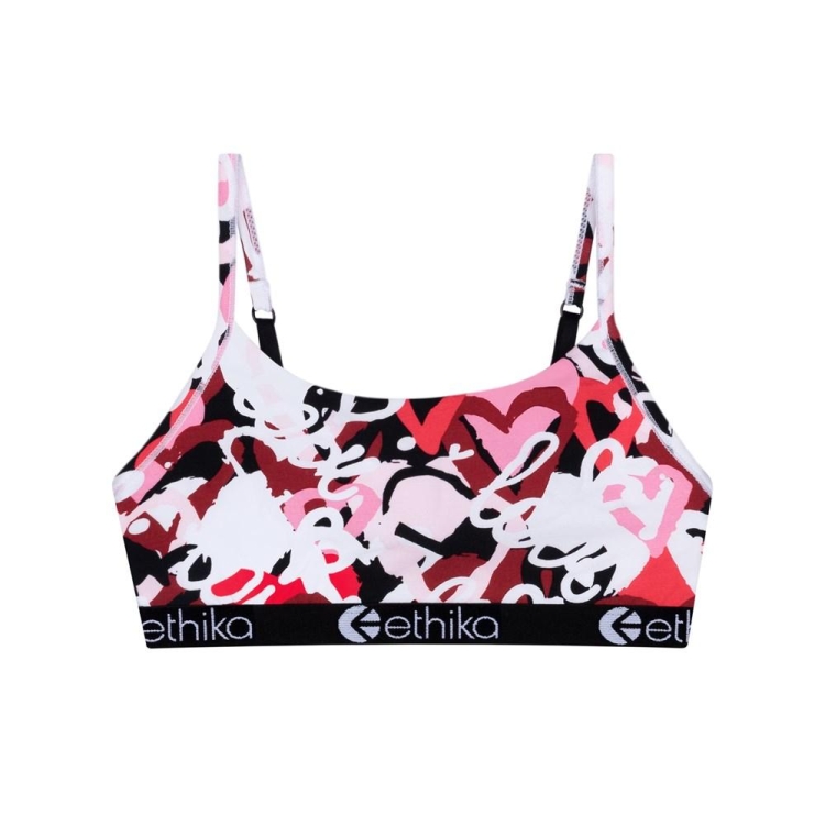 Soutien Gorge Ethika Chaotic Love Pullover Fille Blanche Rouge Unisex | UVIN-52148320