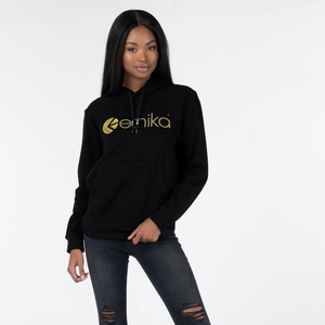 Sweat à Capuche Ethika Embroidered Noir Femme | DBXZ-36593006