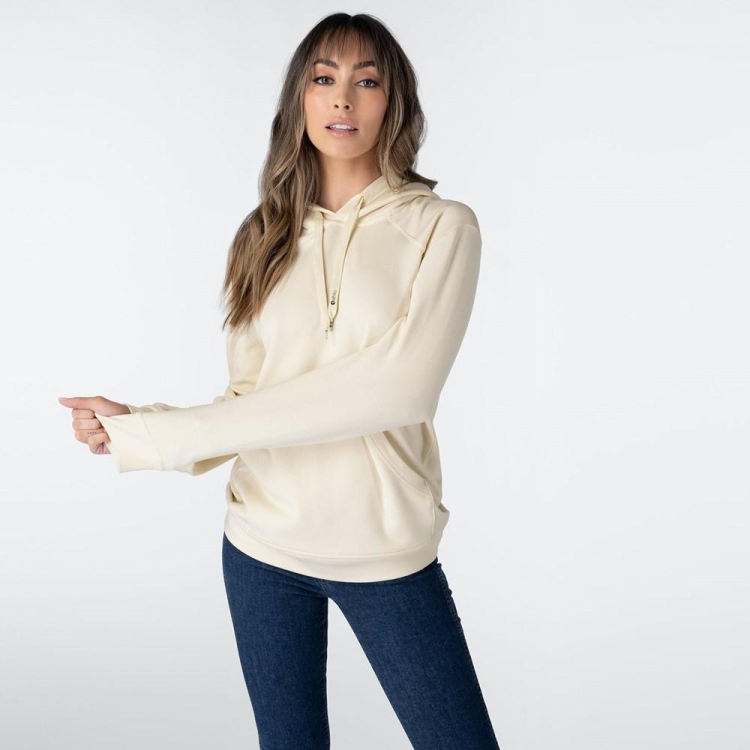 Sweat à Capuche Ethika Pullover Beige Femme | WOBU-48858165