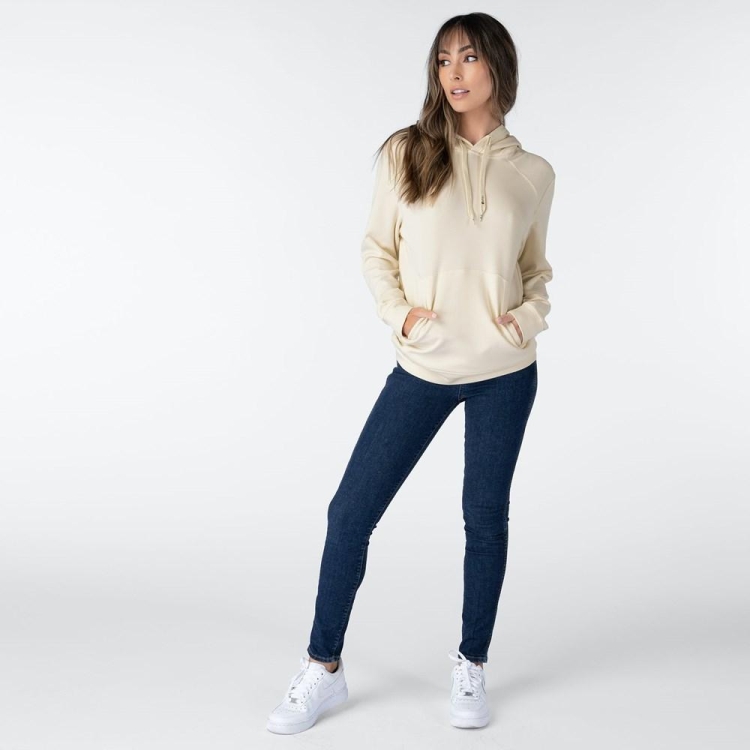 Sweat à Capuche Ethika Pullover Beige Femme | WOBU-48858165