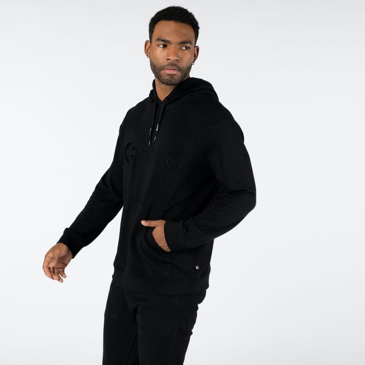 Sweat à Capuche Ethika Embroidered Noir Homme | HMQI-29416622