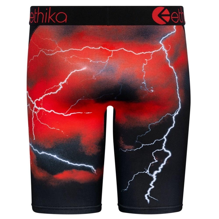 Staple Underwear Ethika Ruff Row Rouge Noir Homme | KIMD-03239268