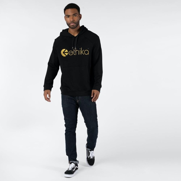 Sweat à Capuche Ethika Embroidered Noir Homme | ZOZY-29422413