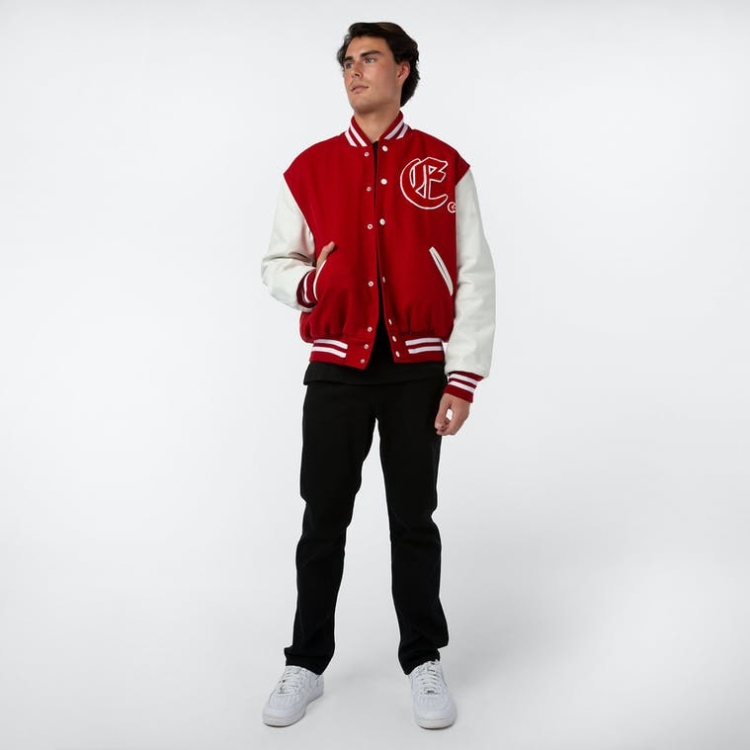 Vestes Ethika Monogram Rouge Homme | BSGI-97475265