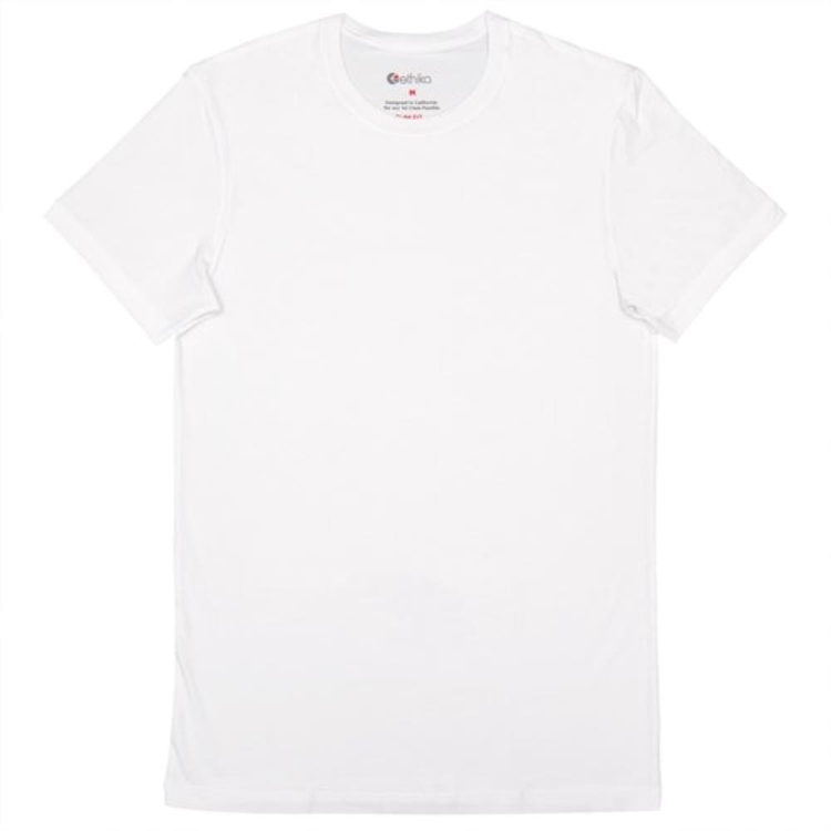 T Shirts Ethika Slim Modal Blanche Homme | ECMU-50821937