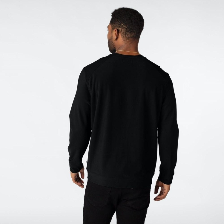 Chemises Ethika Premium Embroidered Crew Neck Noir Homme | GMAK-76020661