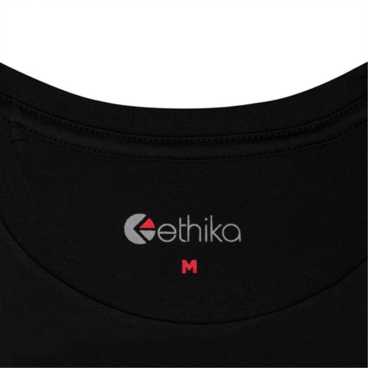 T Shirts Ethika Slim Modal Noir Homme | KYFI-05646918