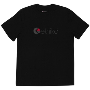 T Shirts Ethika Logo Noir Homme | XPLX-95574002