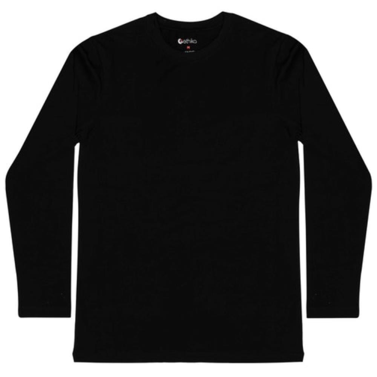 T Shirts Ethika Long Sleeve Noir Homme | LITZ-41637807