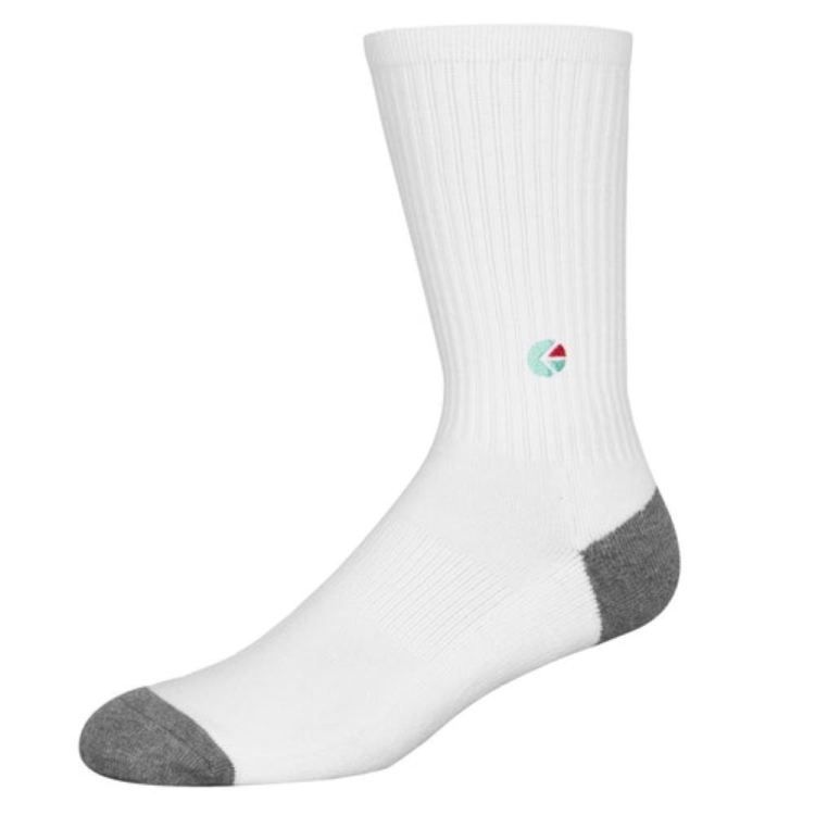 Chaussettes Ethika Crew Blanche Homme | YMOO-62439976