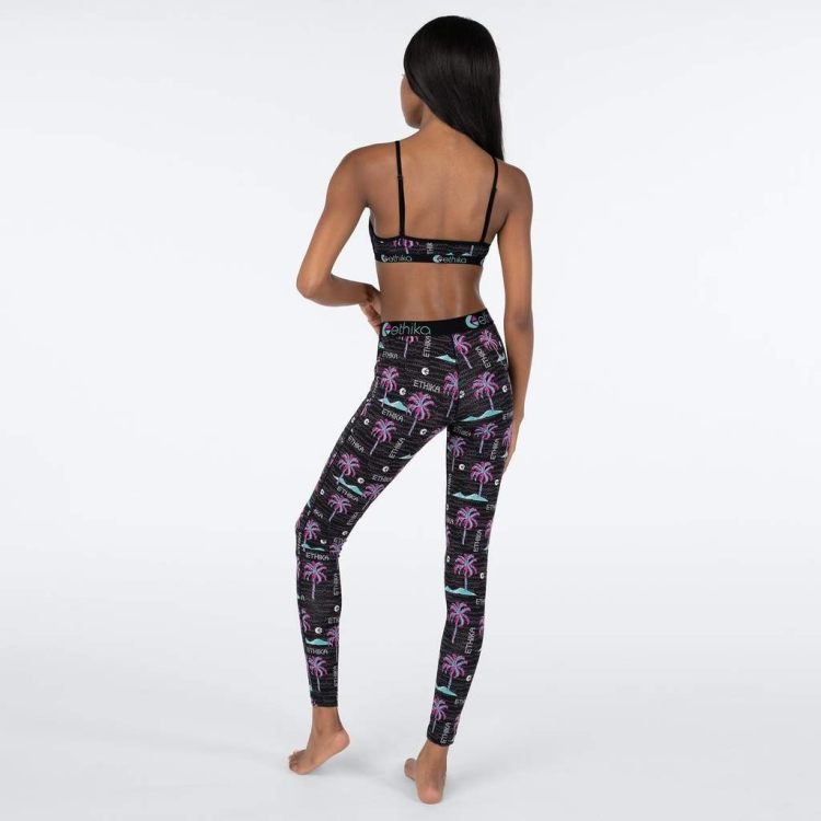 Leggings Ethika Patch Noir Femme | GMPV-51870625