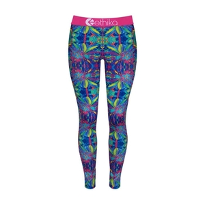 Leggings Ethika Loopy Flowers Fille Multicolore Unisex | RIGJ-77354533