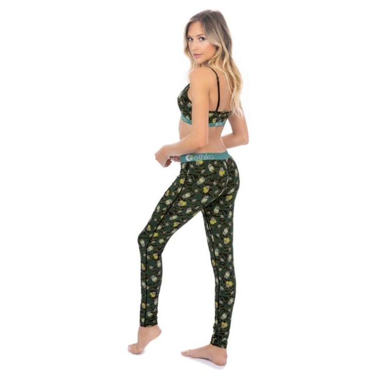 Leggings Ethika Camo Paradise Vert Femme | XUCJ-61948740