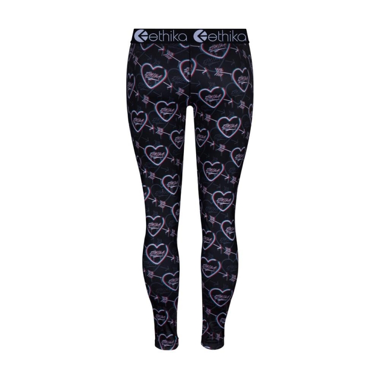 Leggings Ethika Heartbreaker 3D Fille Noir Unisex | EKHI-58496626