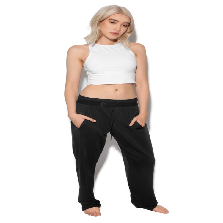 Pantalon Ethika Piste Noir Femme | LVQH-31918373