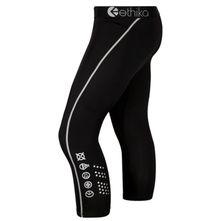 Collant Ethika Subzero 3/4 Noir Homme | CICJ-77415463