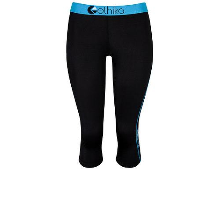 Collant Ethika Subzero 3/4 Noir Bleu Femme | KJMD-16341551