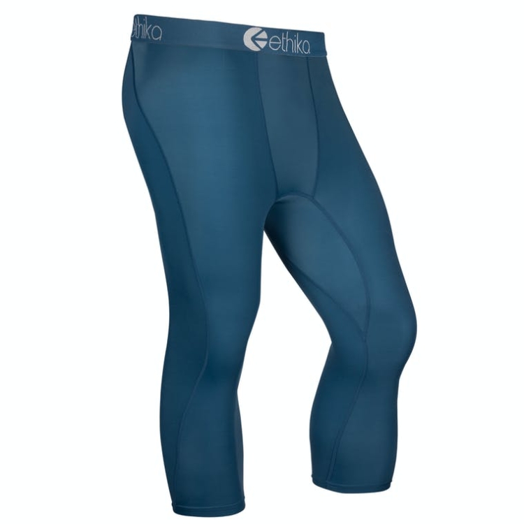 Collant Ethika Subzero 3/4 Bleu Foncé Homme | BHEV-01169657