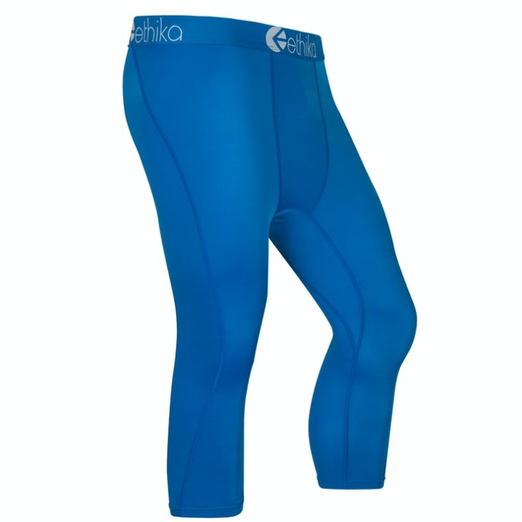 Collant Ethika Subzero 3/4 Bleu Homme | VEQG-53215573