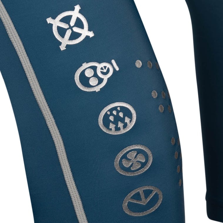 Collant Ethika Subzero 3/4 Bleu Foncé Homme | BHEV-01169657