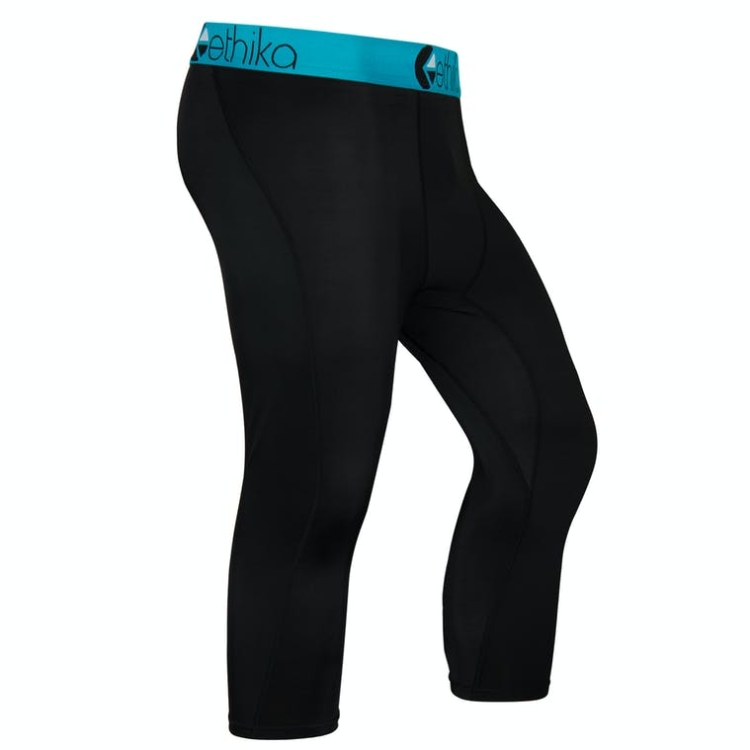 Collant Ethika Subzero 3/4 Noir Bleu Homme | NHFZ-72481167