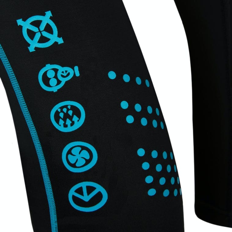 Collant Ethika Subzero 3/4 Noir Bleu Homme | NHFZ-72481167