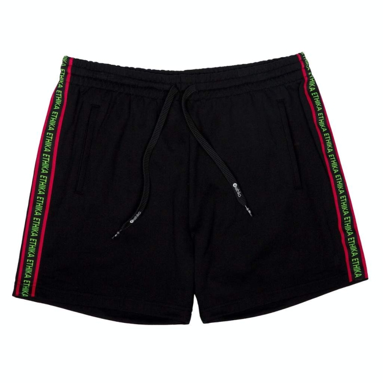 Shorts Ethika Raw Edge Taped Noir Femme | LZNJ-23038867