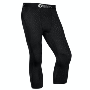 Collant Ethika Embossed Python 3/4 Noir Homme | NTEN-13673985